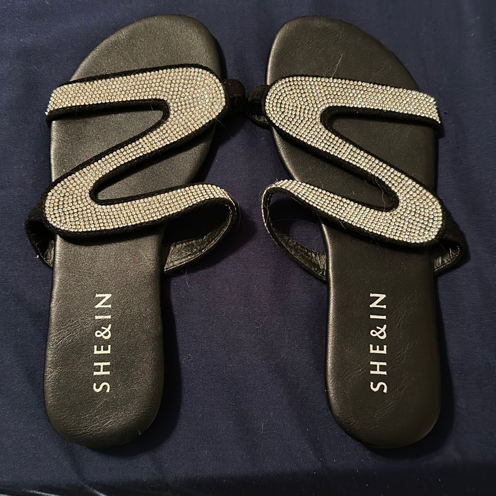 Bedazzled flip flops